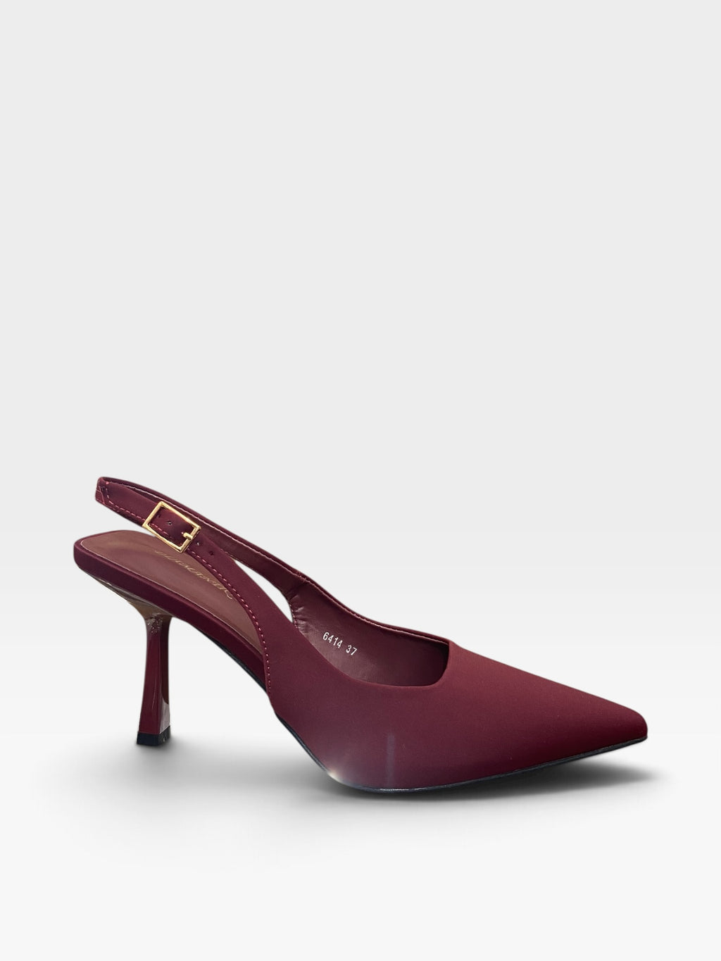 Décolleté Slingback Bordeaux a Punta con Tacco