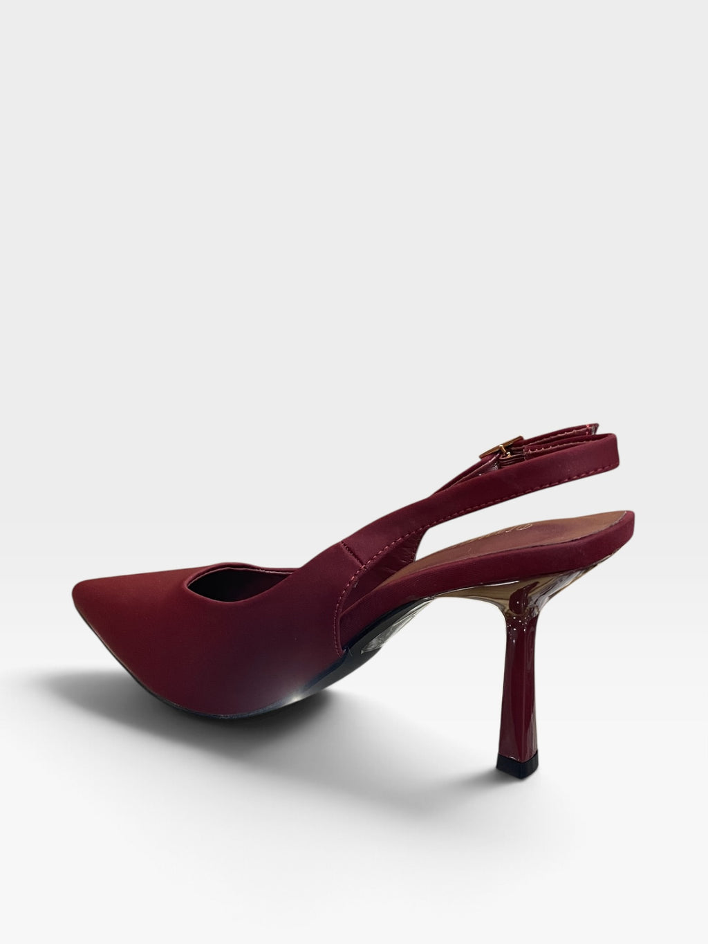 Décolleté Slingback Bordeaux a Punta con Tacco