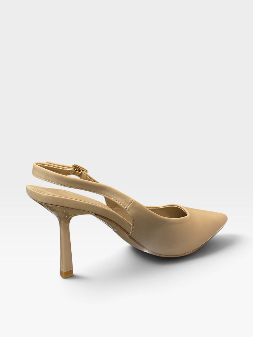Décolleté Slingback Nude a Punta con Tacco