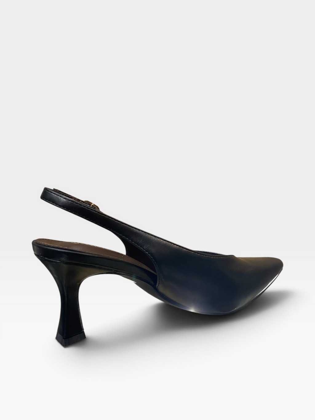 Décolleté Slingback in Pelle Nero
