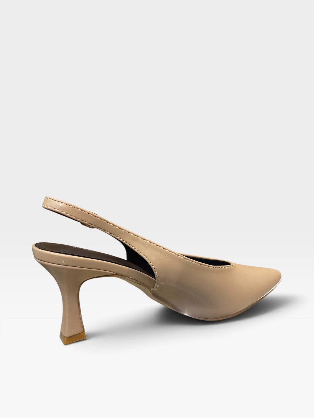 Décolleté Slingback in Pelle Nude
