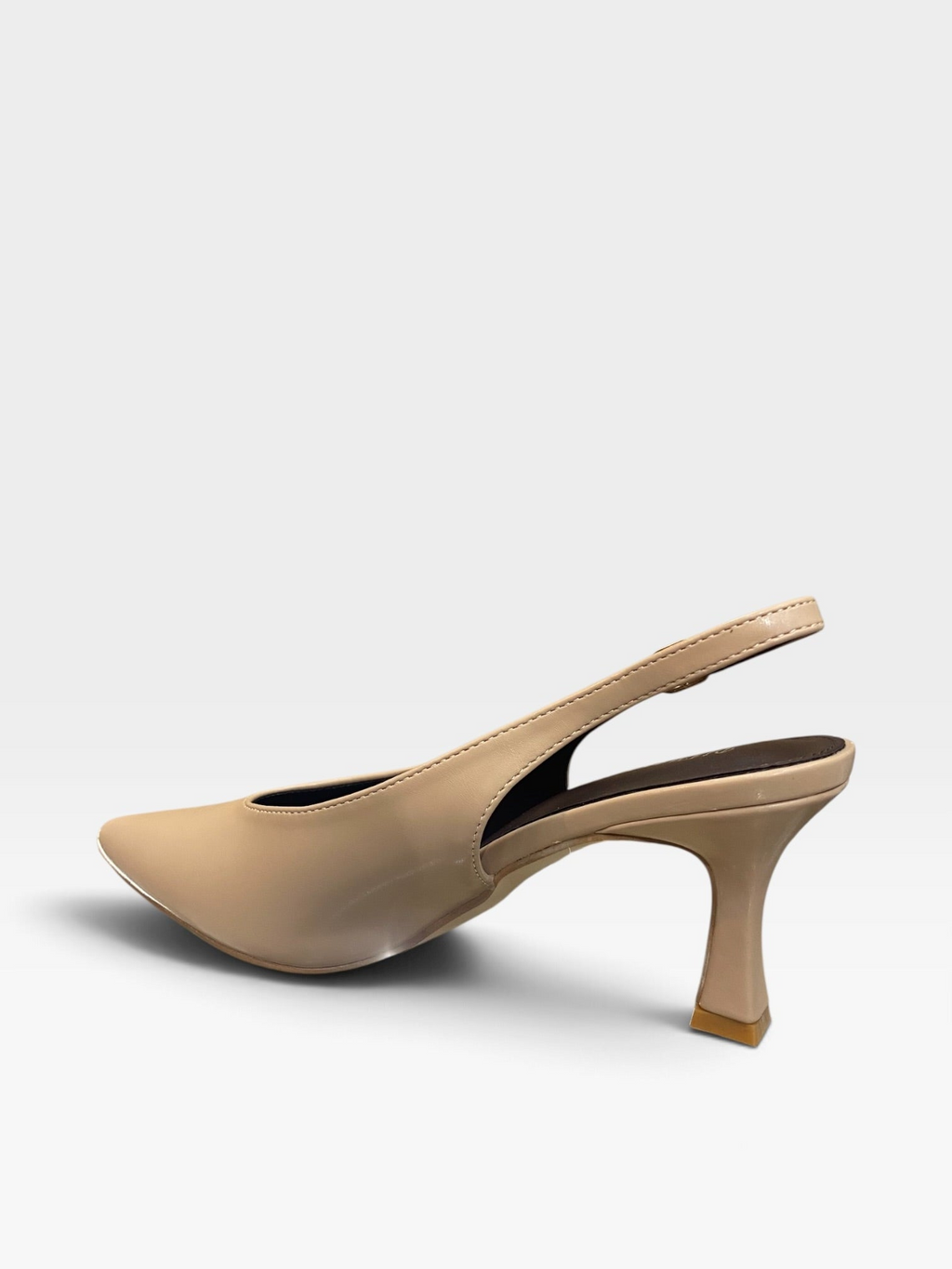 Décolleté Slingback in Pelle Nude