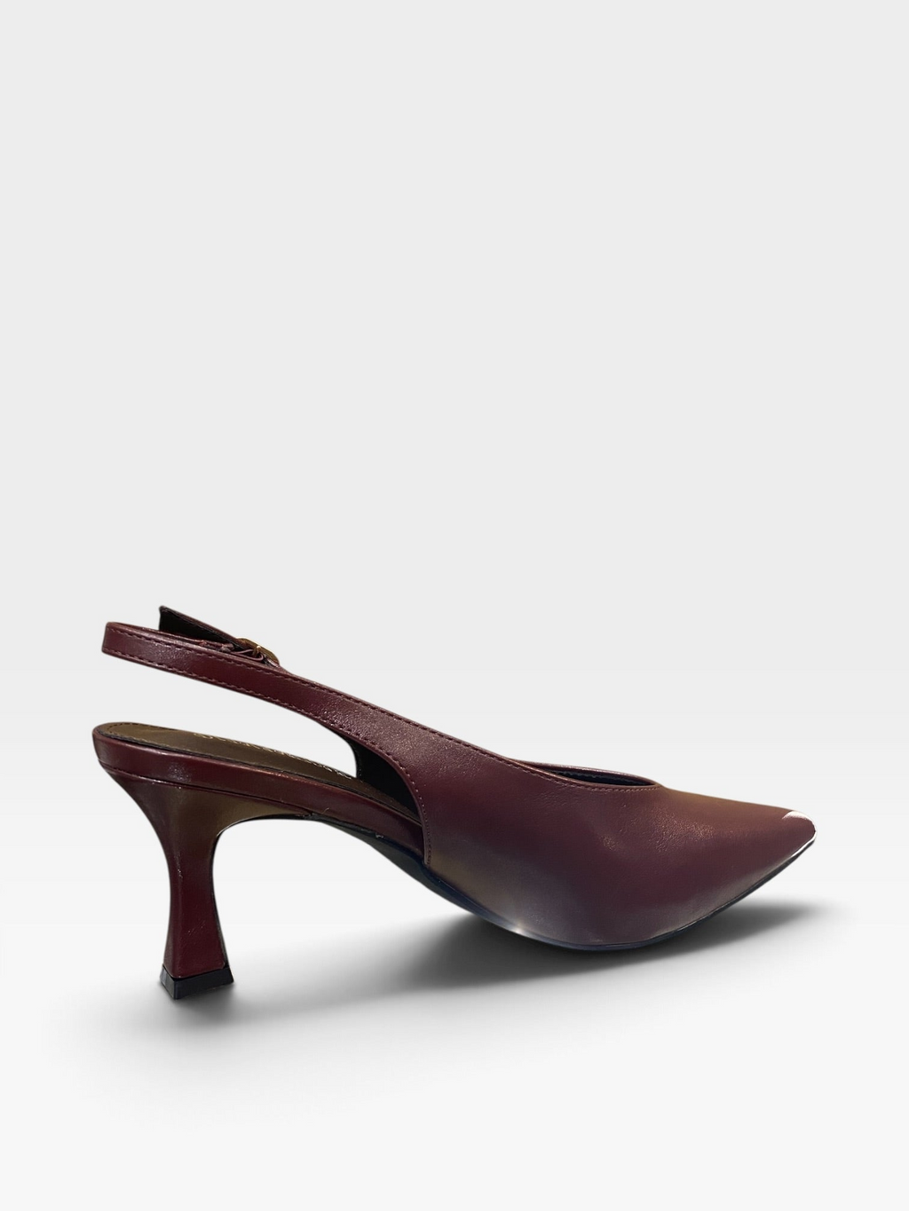 Décolleté Slingback in Pelle Bordeaux
