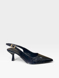 Décolleté Slingback Lucido Nero