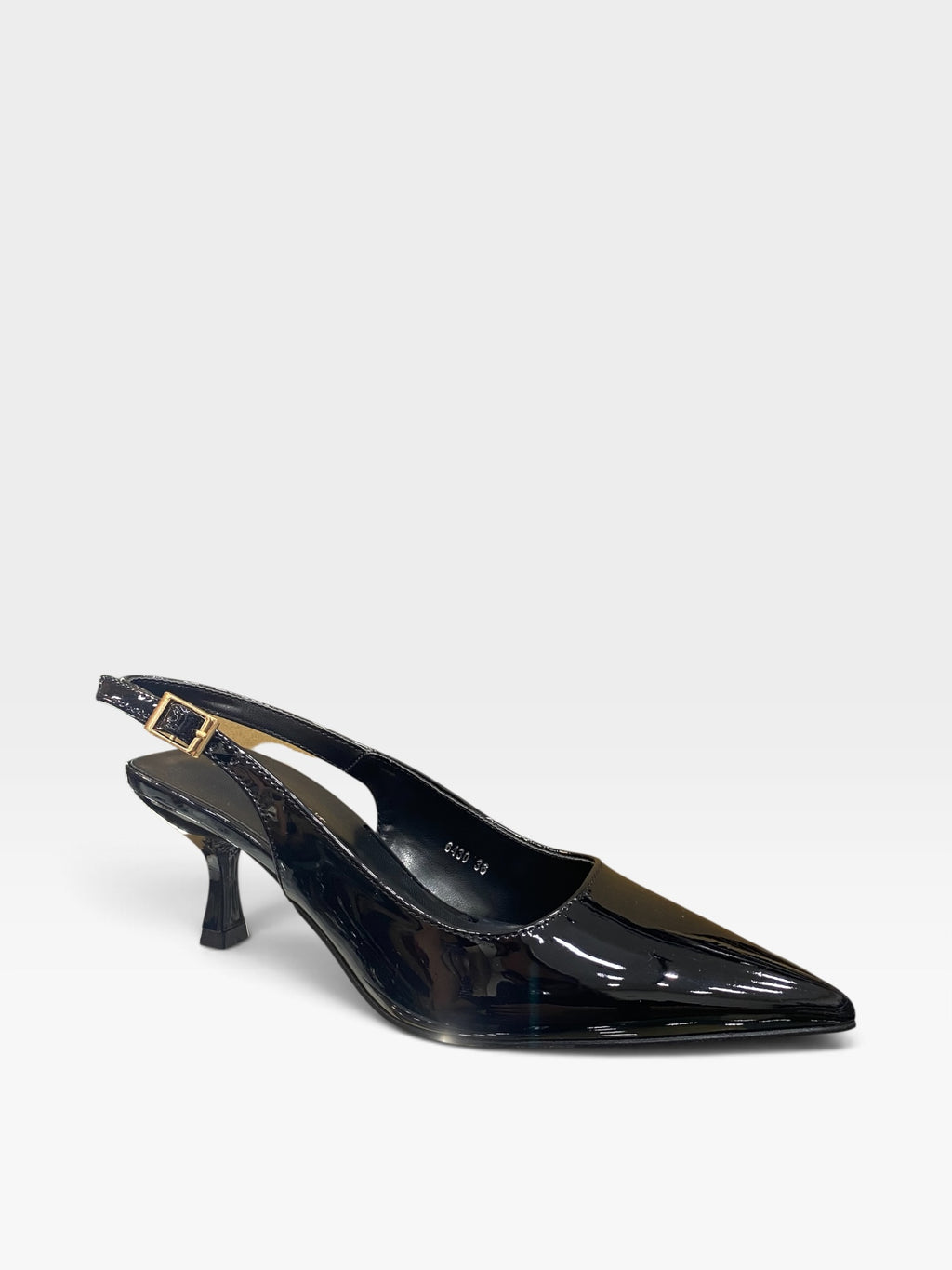 Décolleté Slingback Lucido Nero