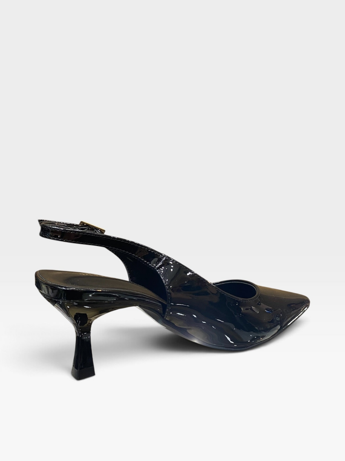 Décolleté Slingback Lucido Nero