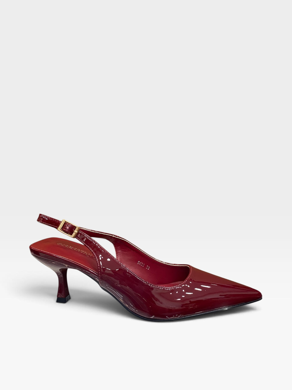 Décolleté Slingback Lucido Bordeaux