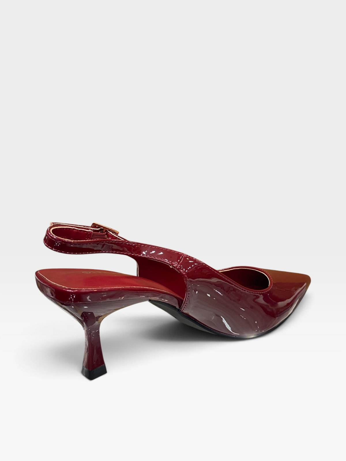Décolleté Slingback Lucido Bordeaux