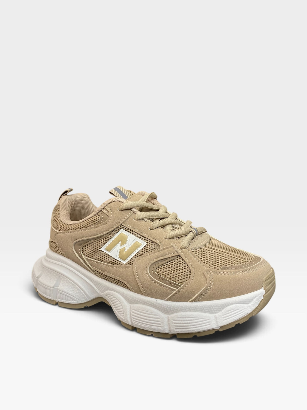 Sneaker Chunky Khaki e Oro