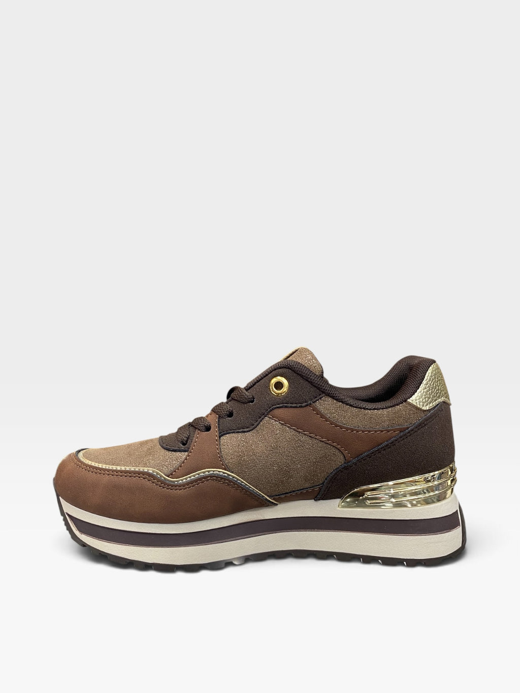 Sneaker Platform Stellar Marrone