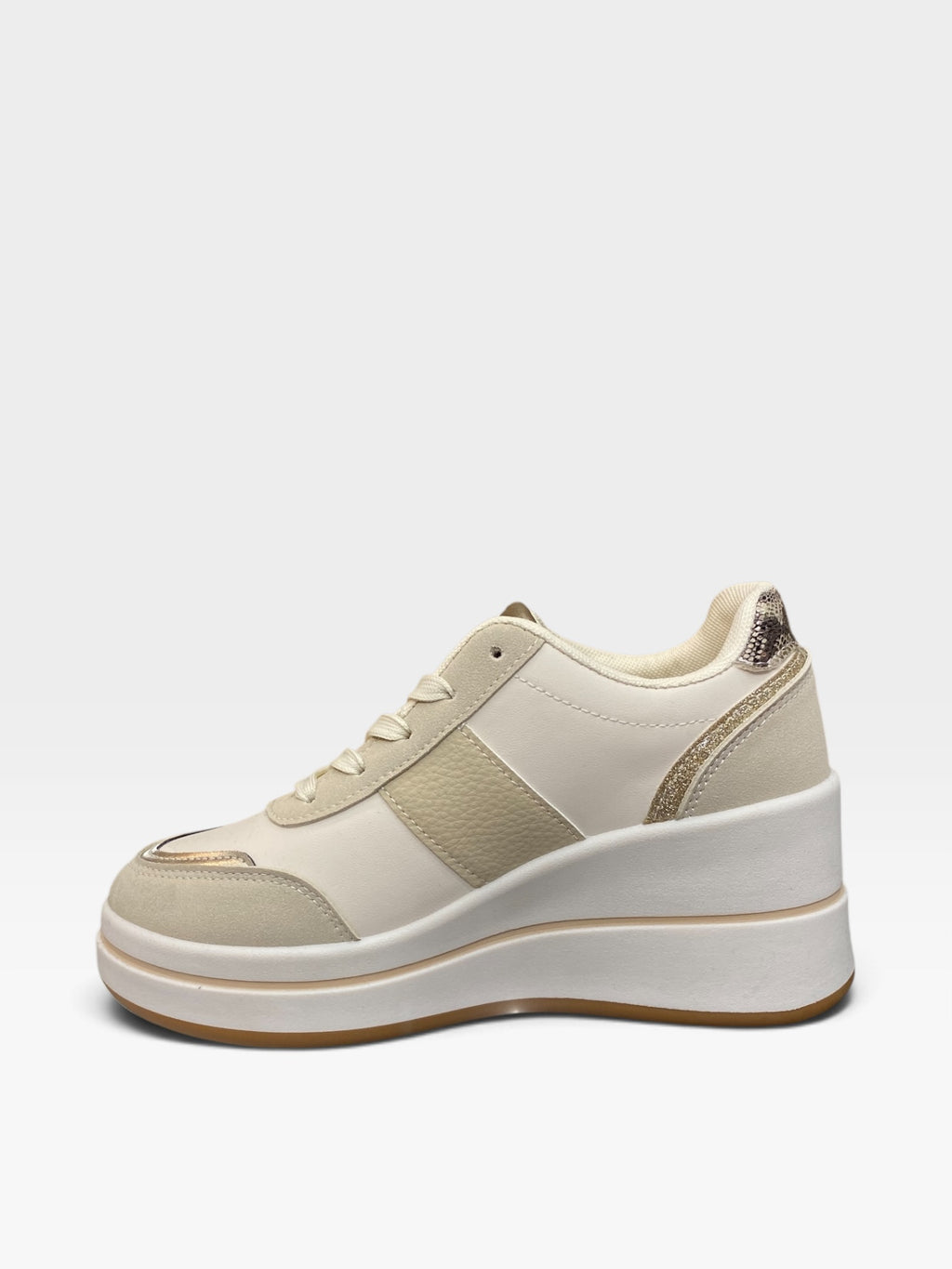 Sneaker Zeppa Chic Gold Beige