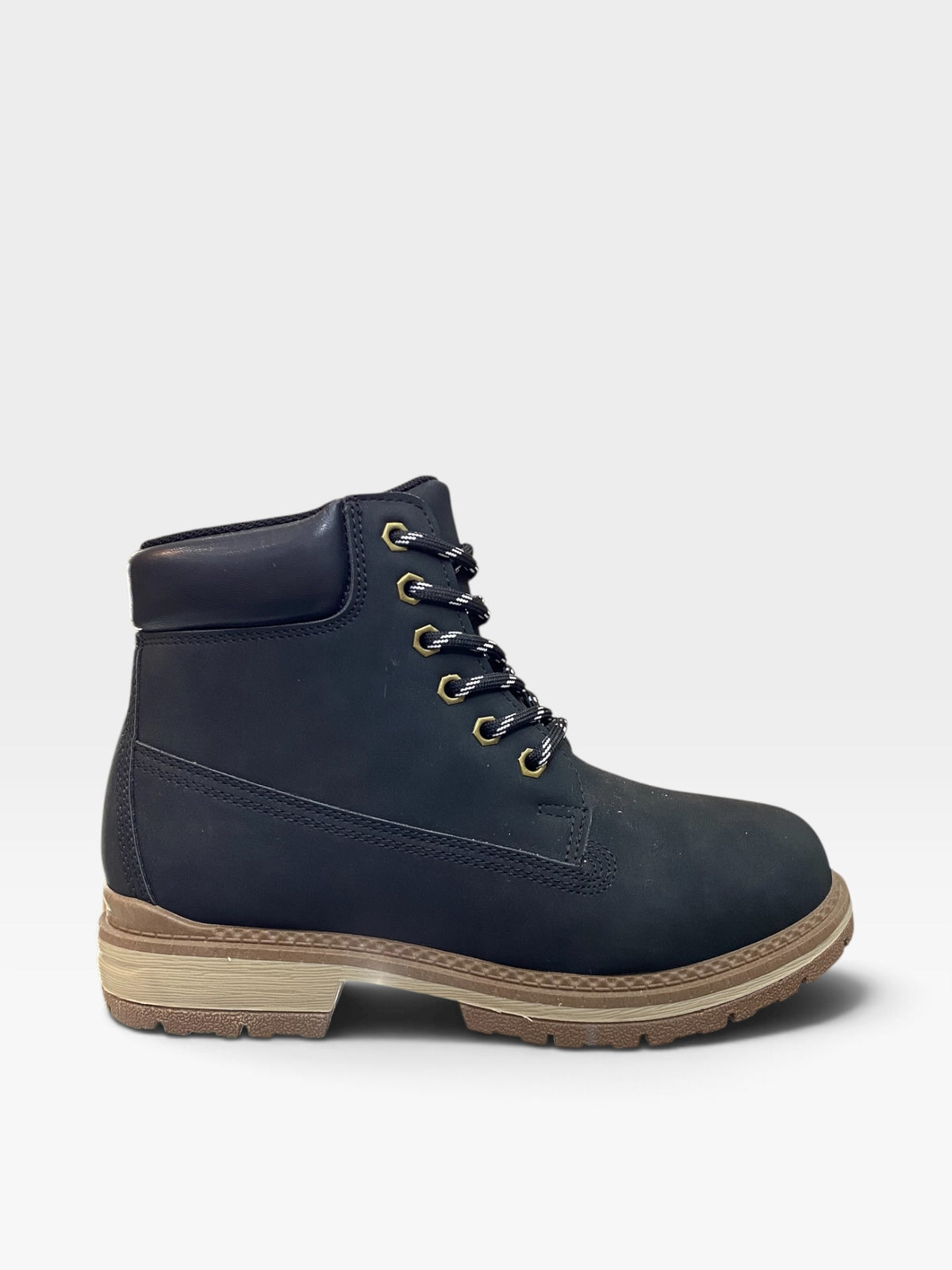 Stivaletto Urban Stringato Nero