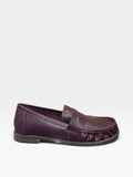 Mocassino Arricciato Bordeaux Donna