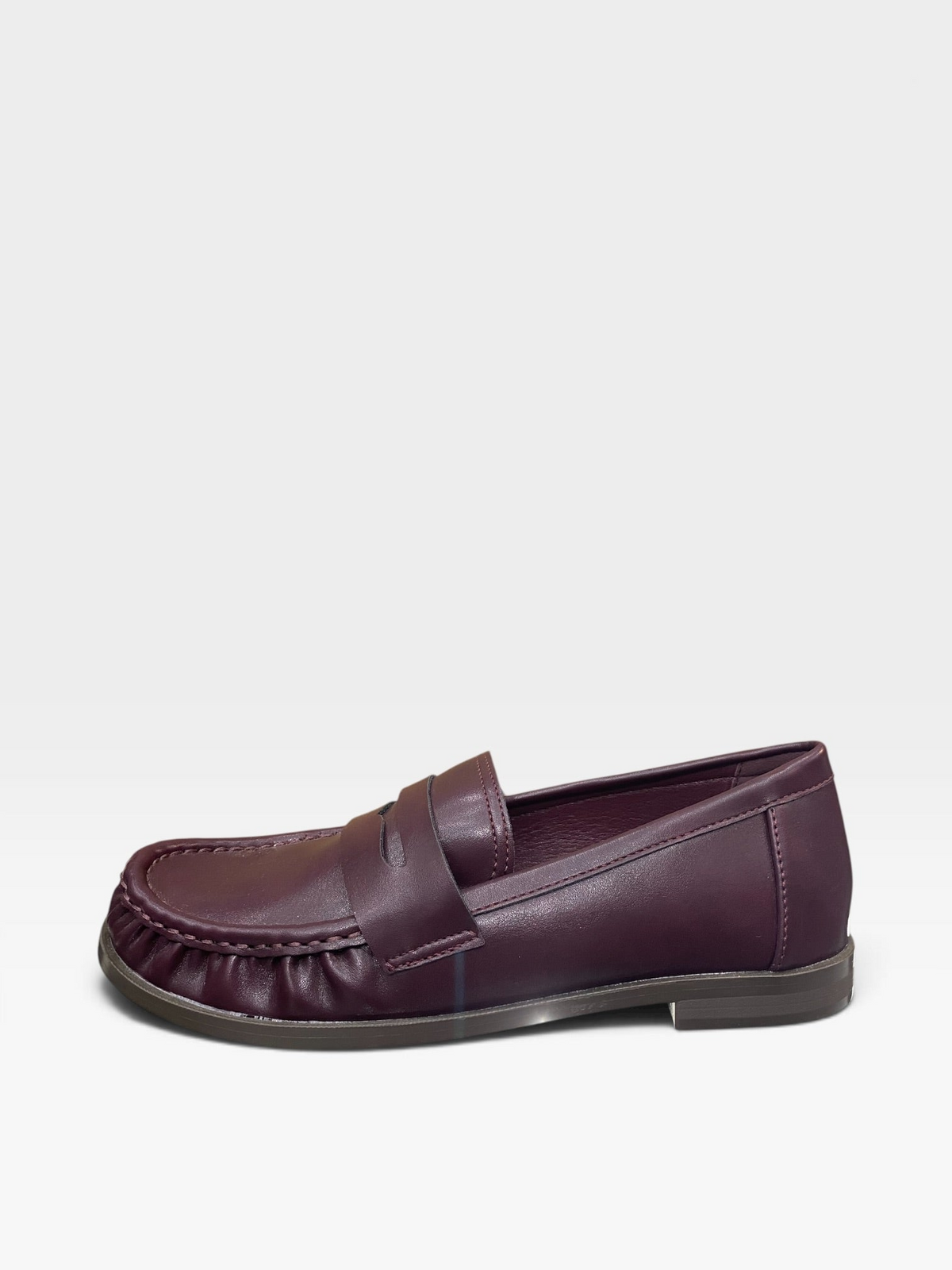 Mocassino Arricciato Bordeaux Donna