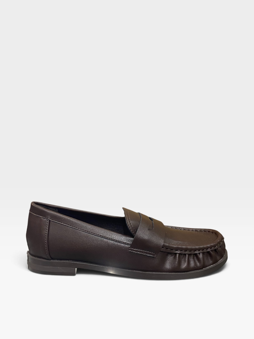 Mocassino Arricciato Marrone Donna
