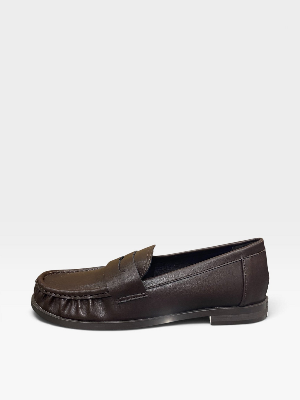 Mocassino Arricciato Marrone Donna