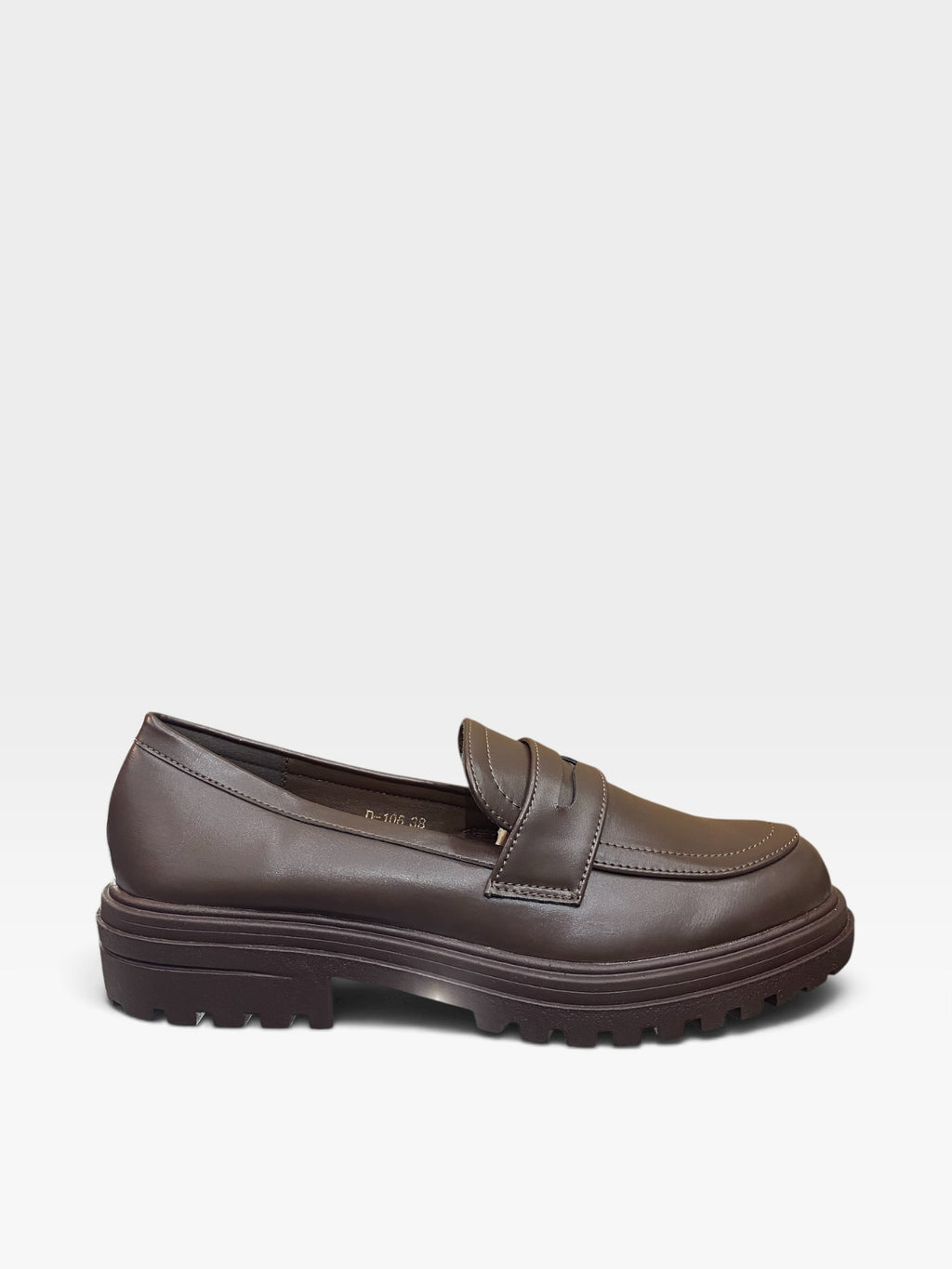 Mocassino Chunky Carrarmato Marrone Donna