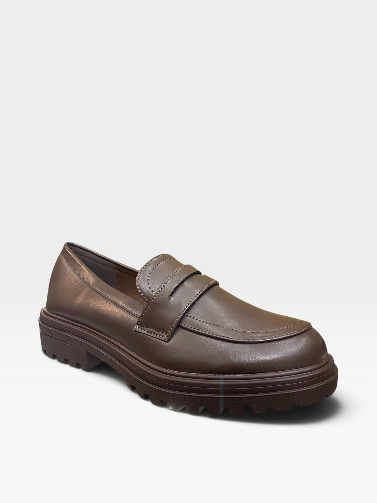 Mocassino Chunky Carrarmato Marrone Donna