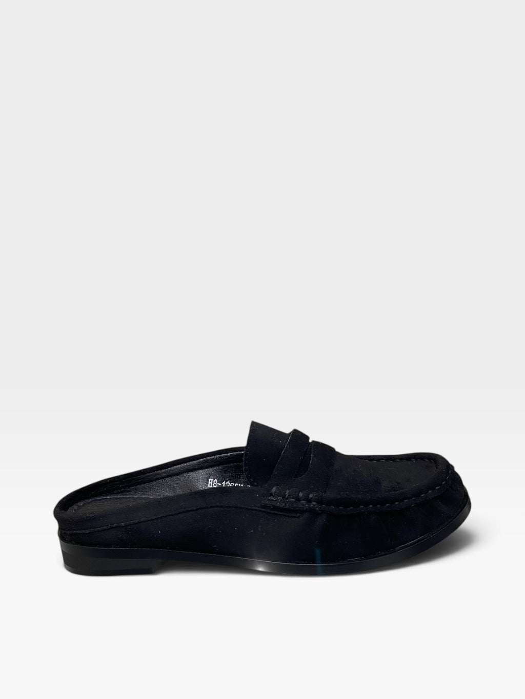 Sabot Mocassino Camoscio Nero Donna