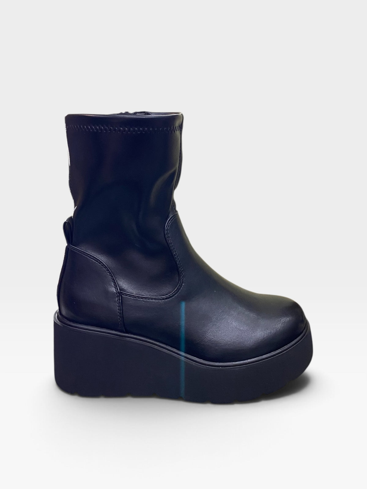 Stivaletto Zeppa Platform Nero Donna