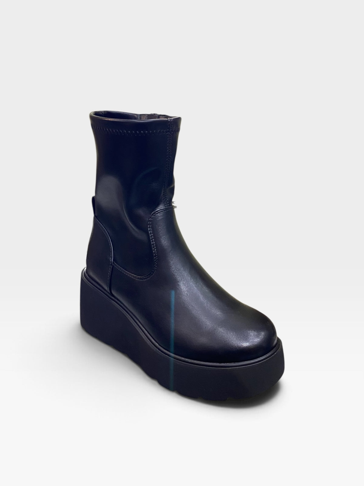Stivaletto Zeppa Platform Nero Donna