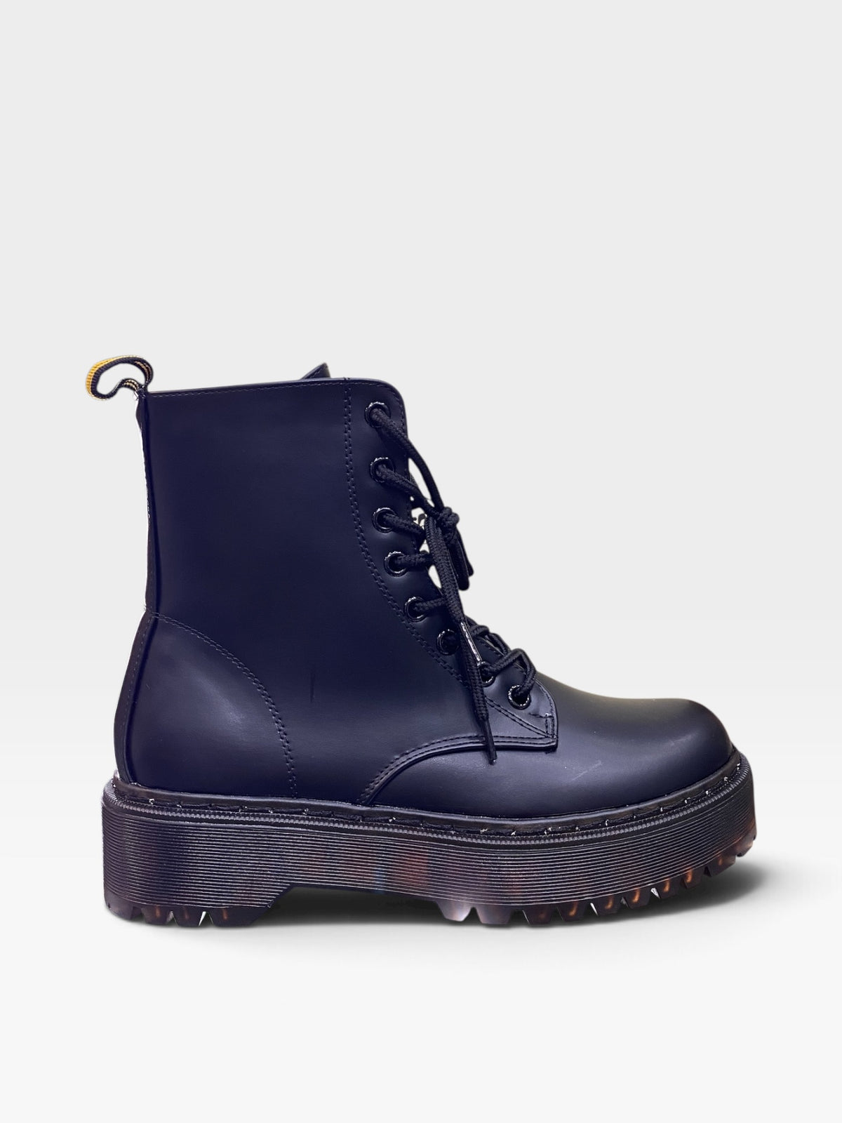 Anfibio Stringato Platform Nero Donna