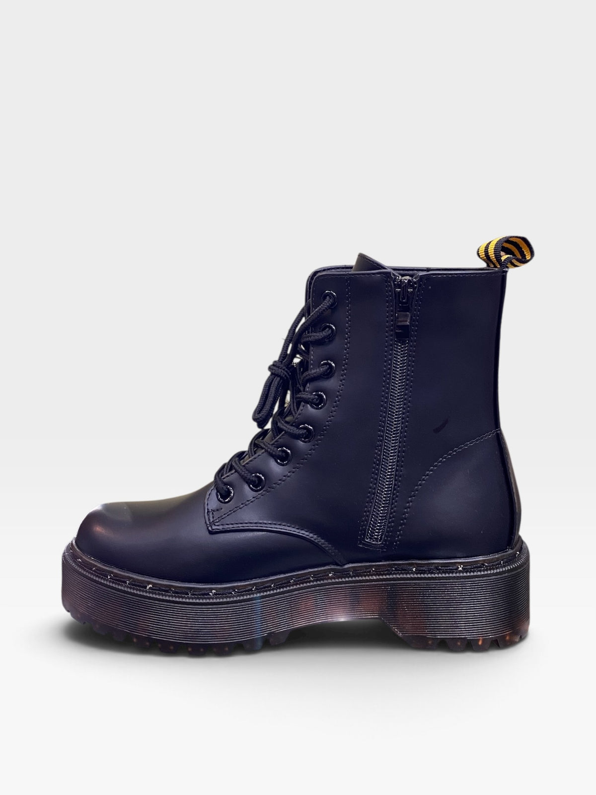 Anfibio Stringato Platform Nero Donna