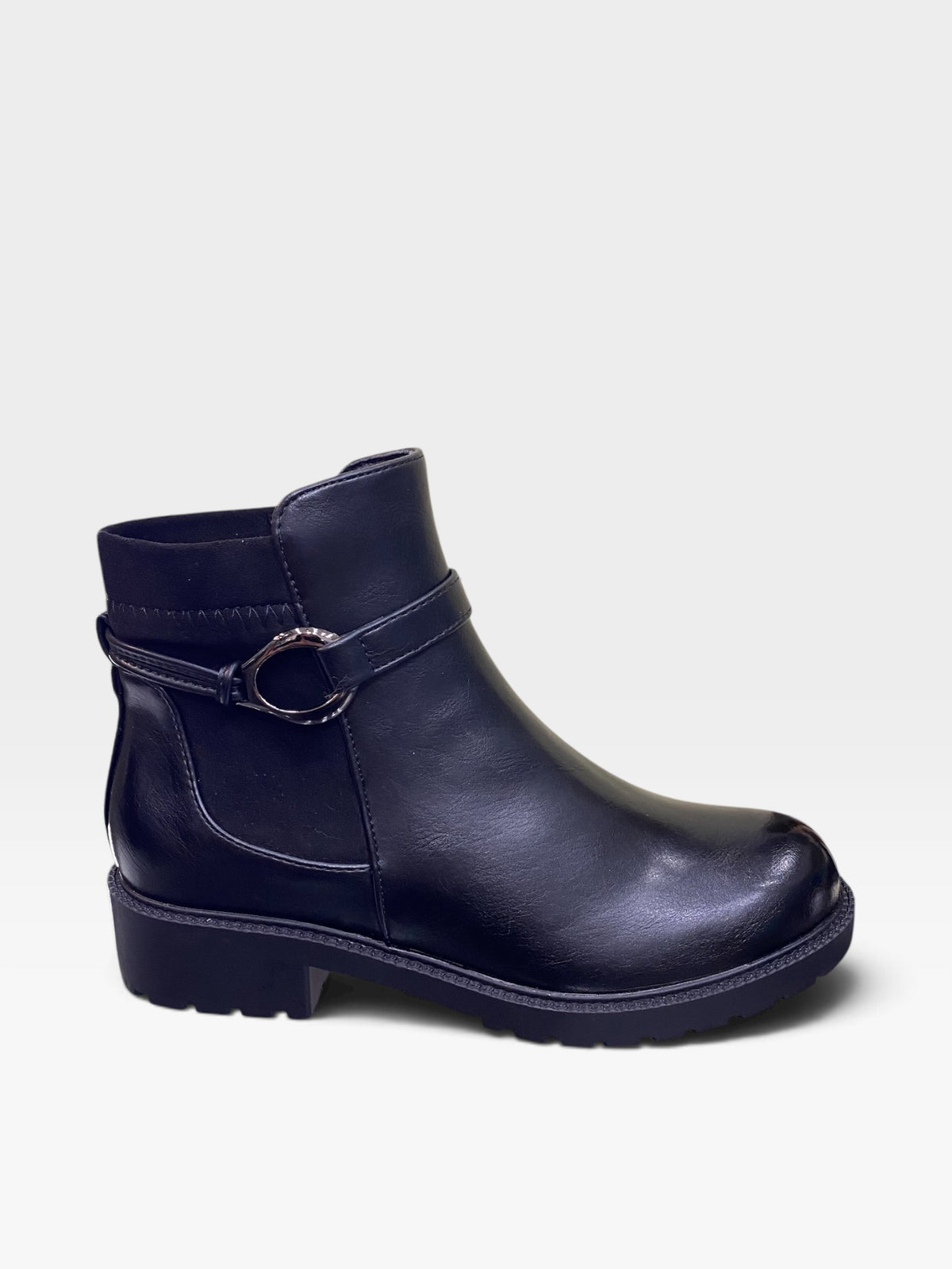 Stivaletto Tronchetto Nero Donna