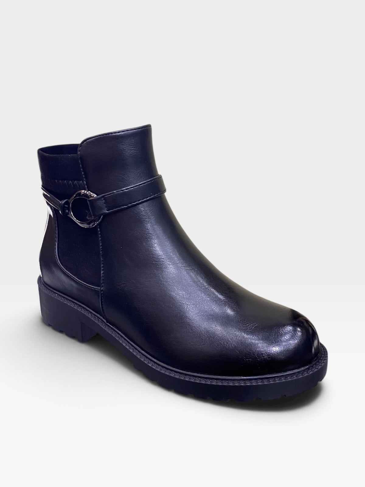 Stivaletto Tronchetto Nero Donna